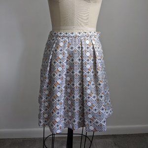 NWT Fun geometric-print flowy mini skirt